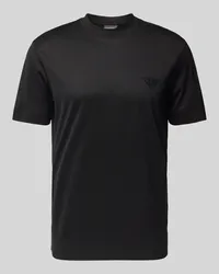 Emporio Armani T-Shirt mit Label-Print Black