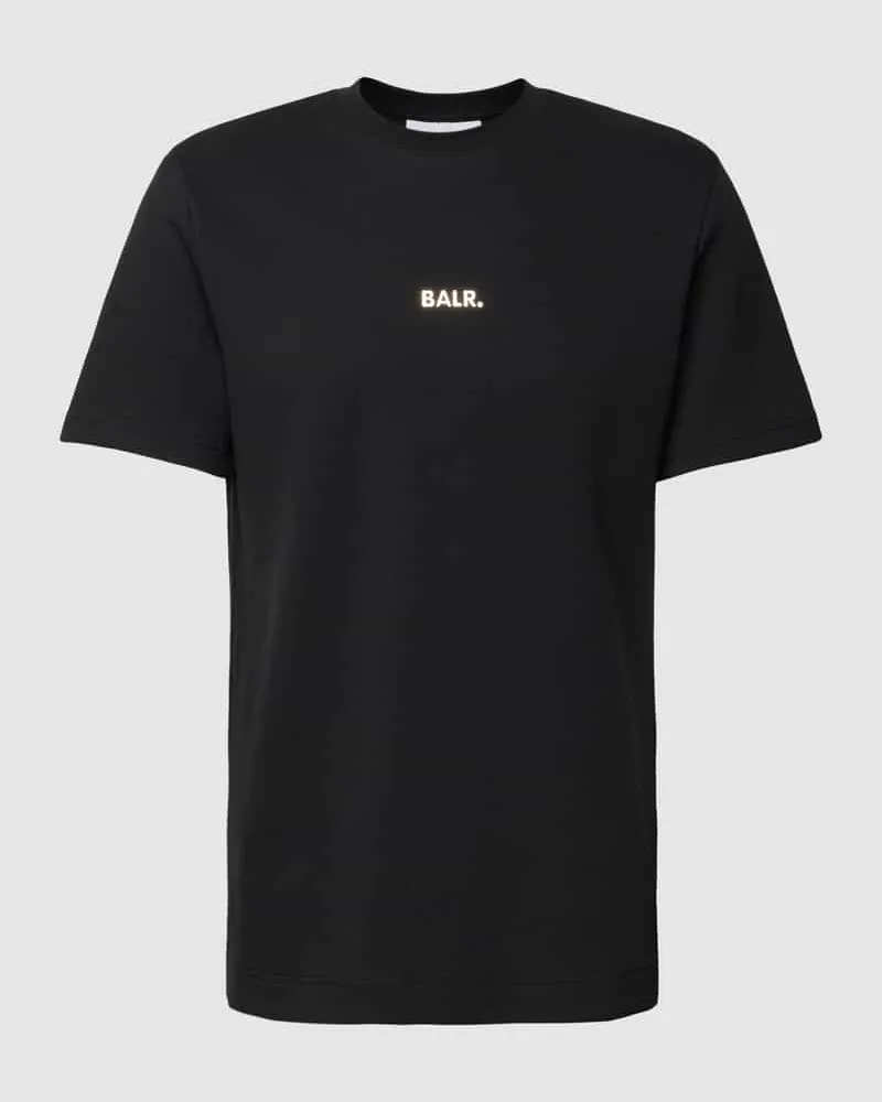 BALR. Regular Fit T-Shirt mit Label-Print Black