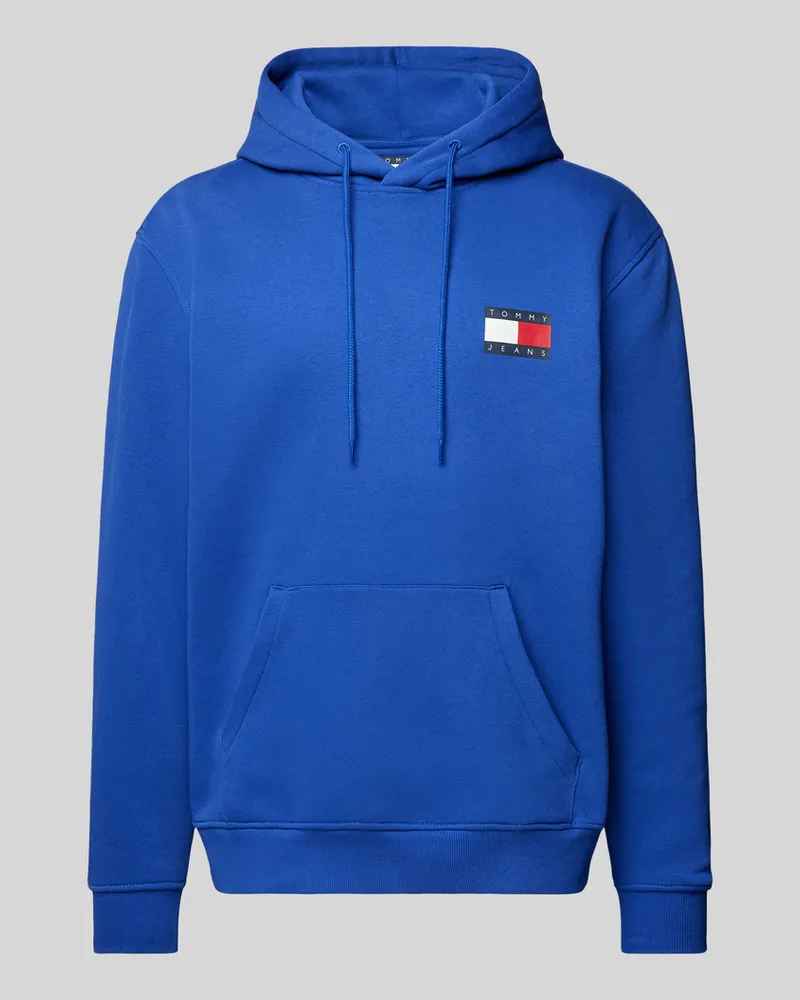 Tommy Hilfiger Hoodie mit Label-Print Modell 'ESSENTIAL Royal