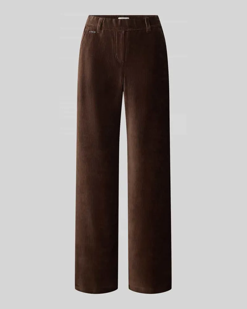 Brax Regular Fit Cordhose mit Bundfalten Modell 'MAINE Dunkelbraun