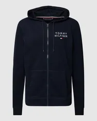 Tommy Hilfiger Sweatjacke mit seitlichen Eingrifftaschen Dunkelblau