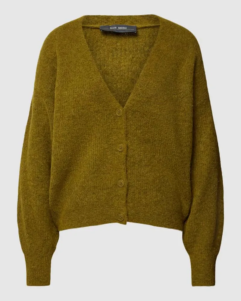 Mos Mosh Oversized Strickjacke mit Knopfleiste Modell 'THORA Schilf