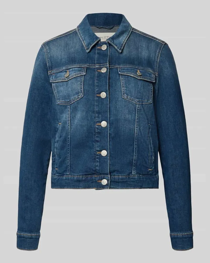 Marc O'Polo Regular Fit Jeansjacke aus Baumwoll-Mix Jeansblau