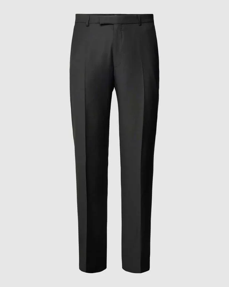 JOOP! Modern Fit Anzughose in unifarbenem Design Black