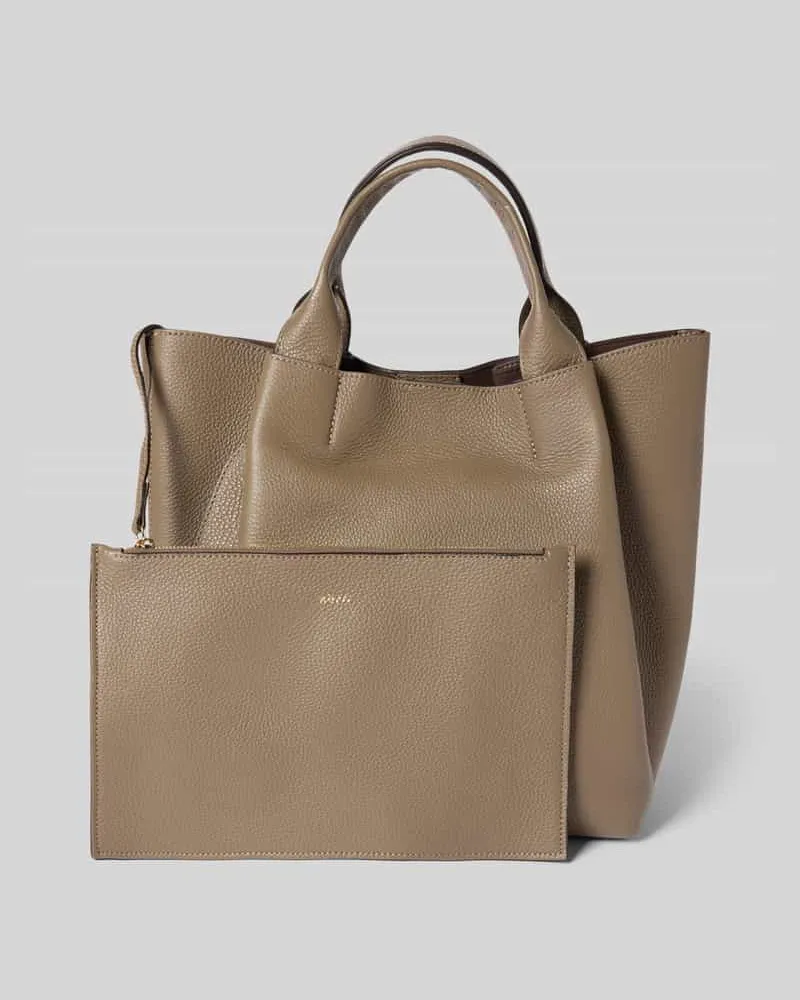Abro Shopper mit Strukturmuster Modell 'Media Schlamm