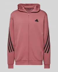 adidas Sweatjacke mit Label-Detail Altrosa