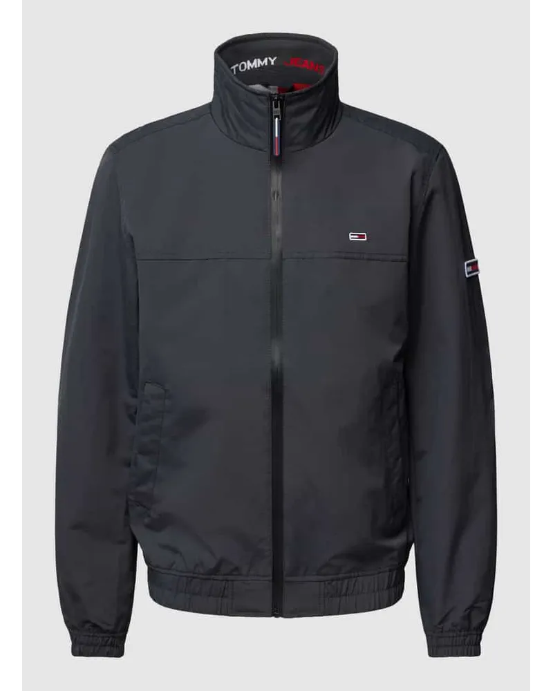 Tommy Hilfiger Bomberjacke in unifarbenem Design Anthrazit