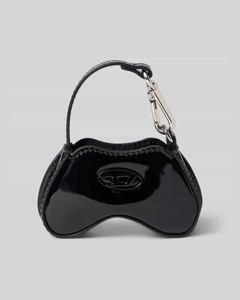Diesel Schlüsselanhänger mit Logo-Prägung Black