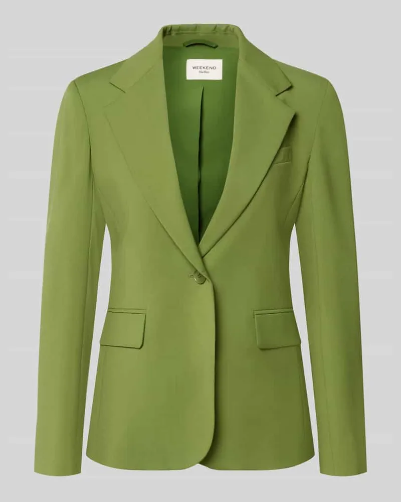 Max Mara Regular Fit Longblazer aus reiner Schurwolle Modell 'WKDLAMINE Apfel