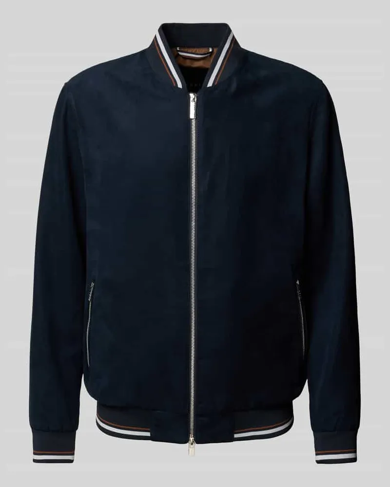 Bugatti Blouson mit Zweiwege-Reißverschluss Marine