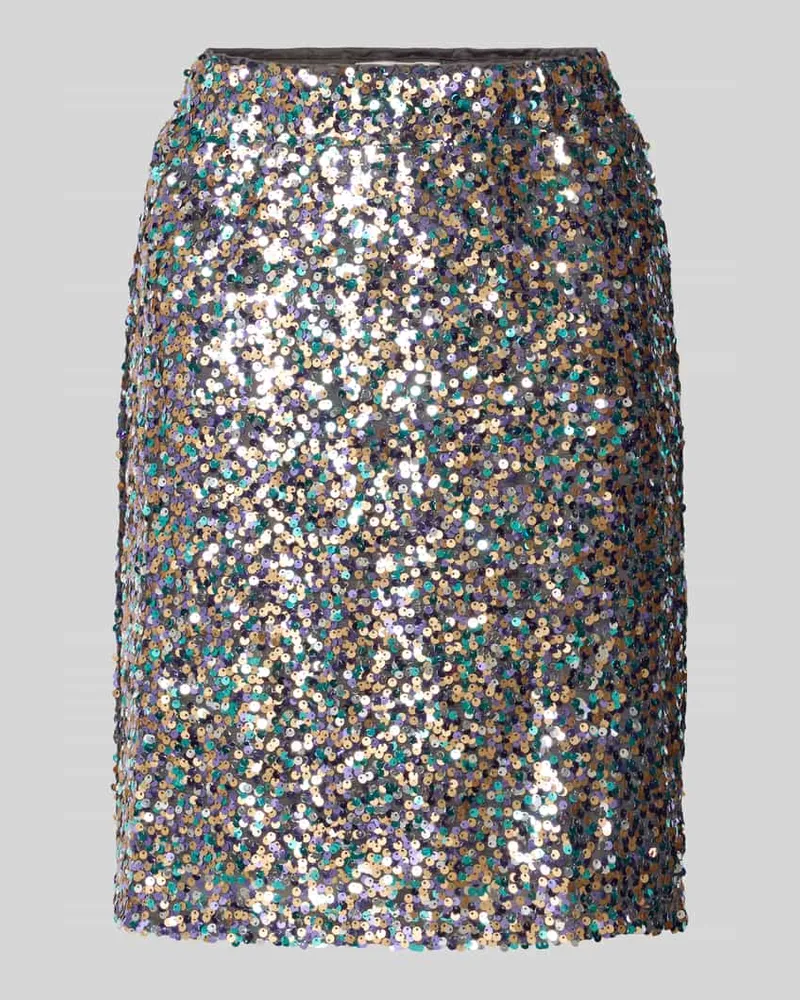 Lollys Laundry Minirock mit Pailletten Modell 'Anna Flieder