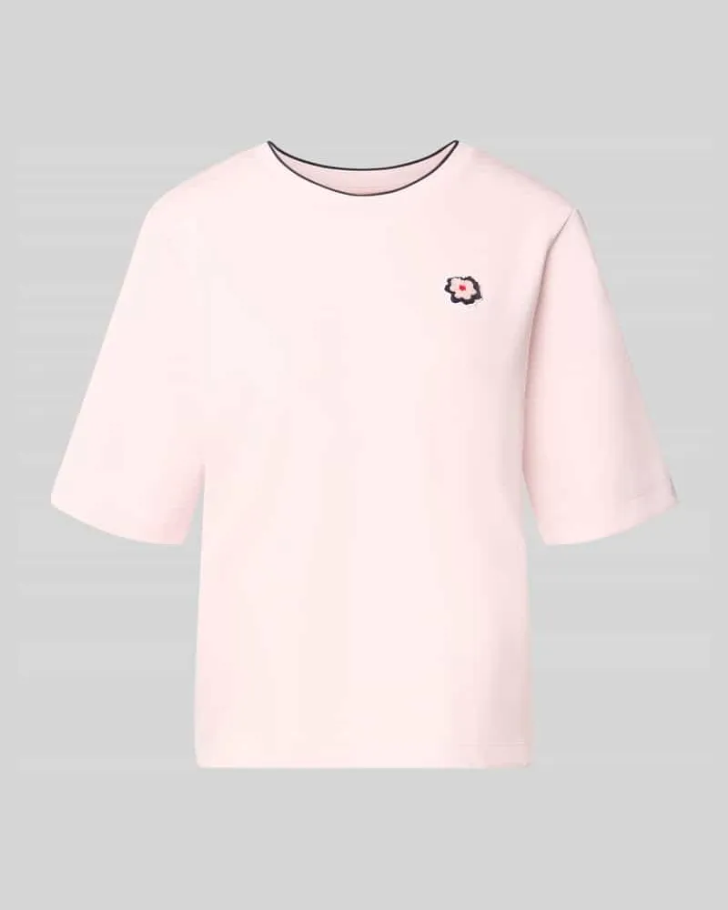 Marc Cain Relaxed Fit T-Shirt aus Viskose-Mix Rosa