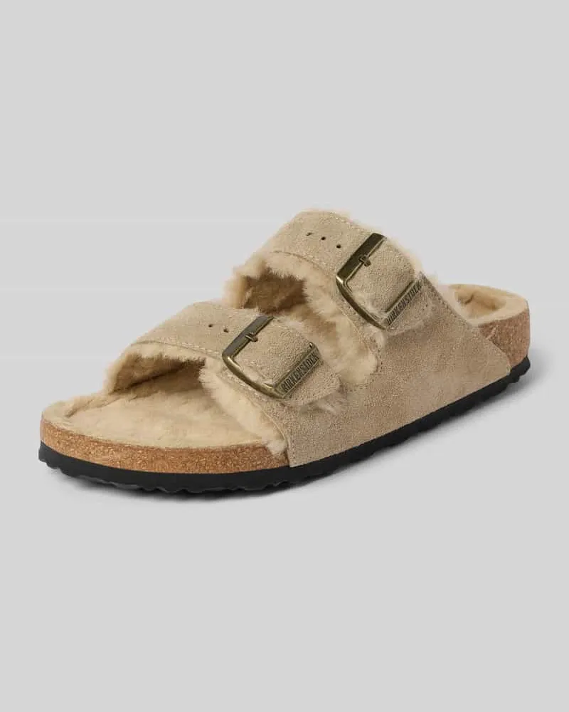 Birkenstock Sandalen mit Dornschließe Modell 'Arizona Taupe