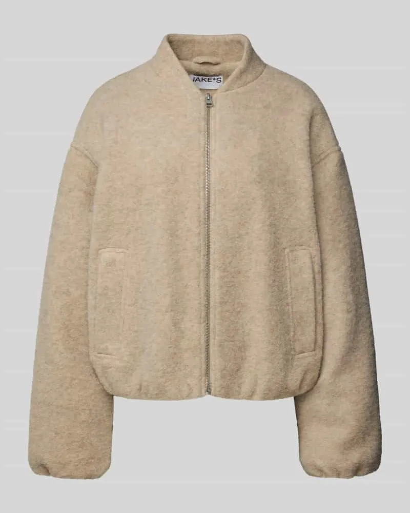 JAKE*S Bomberjacke mit Stehkragen Beige