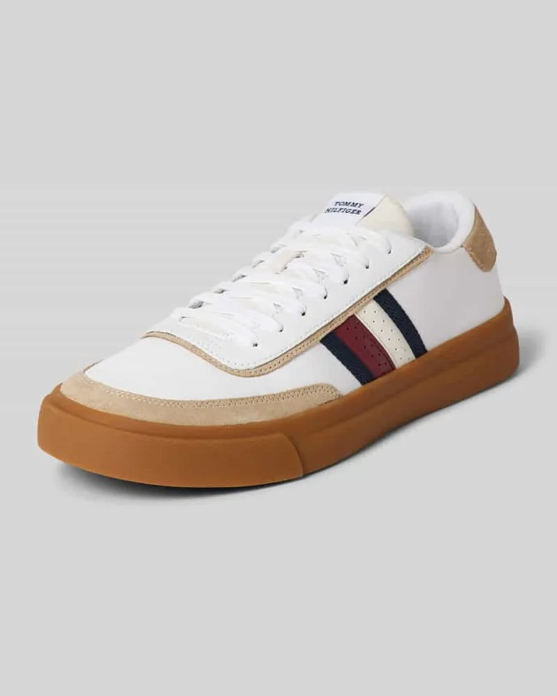 Tommy Hilfiger Sneaker aus Leder Modell 'COURT Weiss