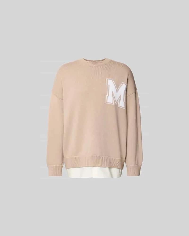 Maison Margiela Oversized Pullover aus Woll-Mix Beige
