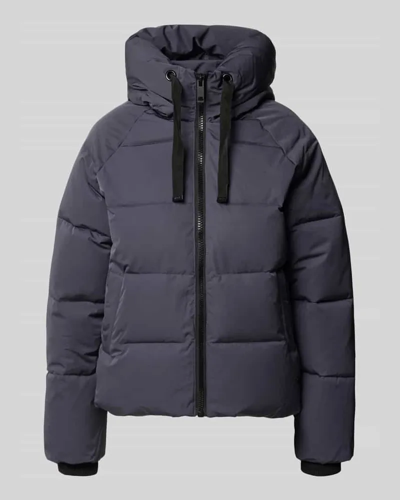 MOSS COPENHAGEN Regular Fit Steppjacke aus Material-Mix Modell 'Pavinaria Rauchblau