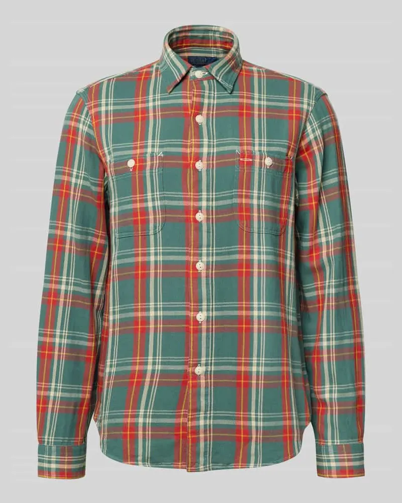 Ralph Lauren Freizeithemd mit Knopfleiste Gruen