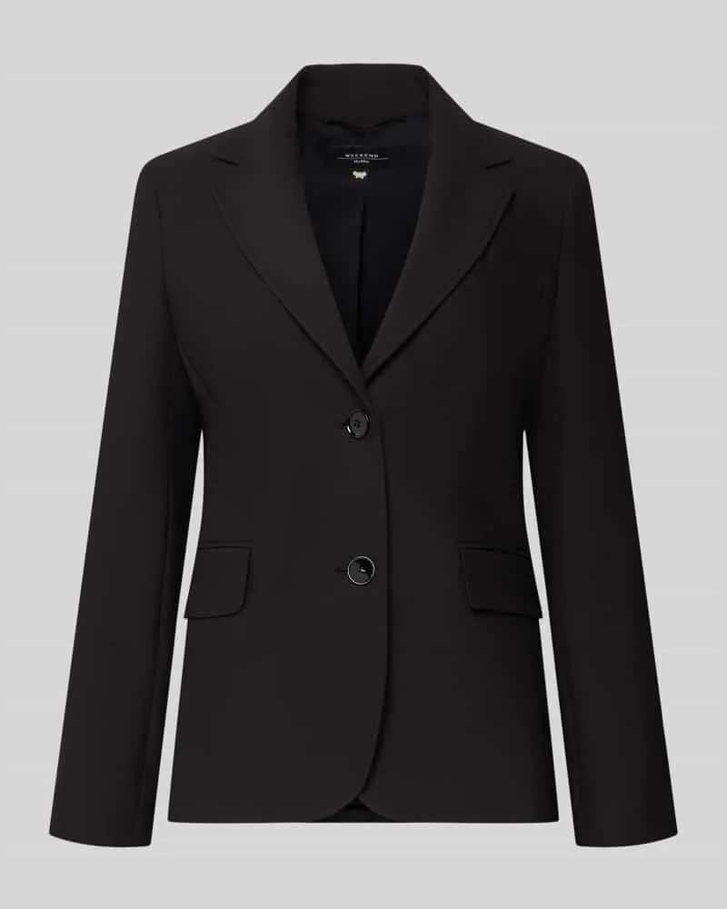 Max Mara Slim Fit Blazer mit Viskose-Anteil Black