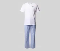 Pyjama mit Motiv-Stitching