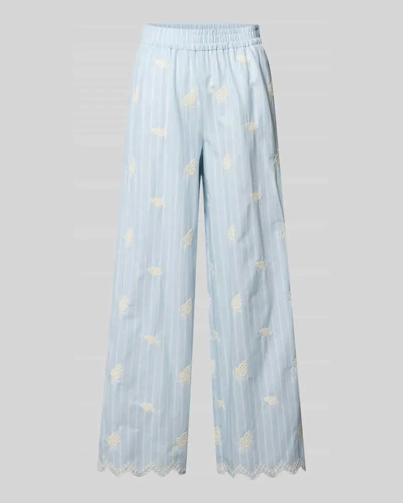 OH APRIL Hose mit Stitchings und elastischem Bund Modell 'Leni Sky
