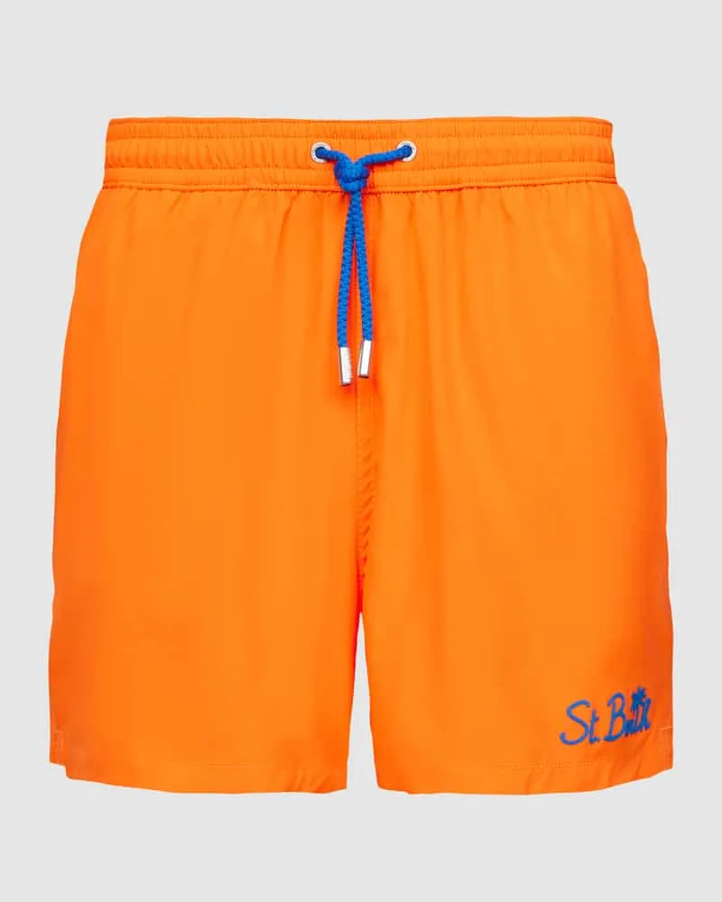 MC2 Saint Barth Badehose mit Label-Stitching Modell 'COMFORT Neon