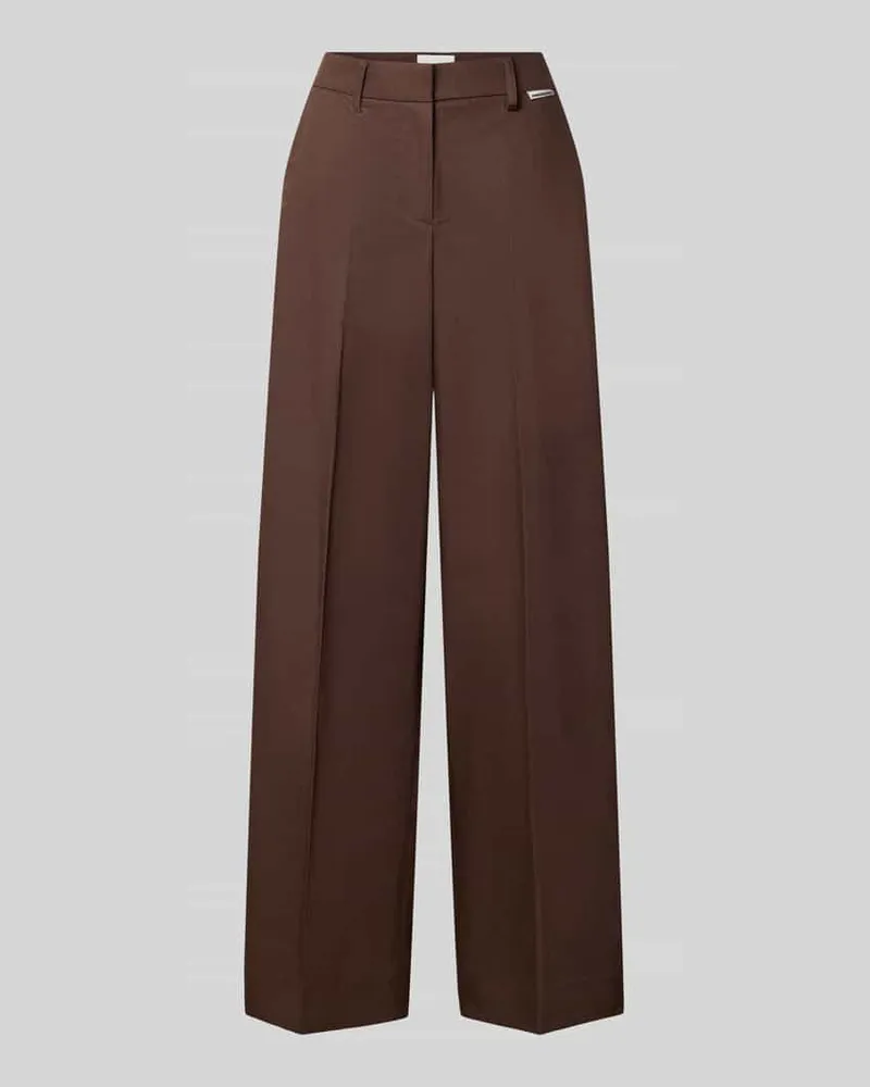 Armedangels Weite Hose aus Lyocell-Mix Modell 'LEANDRAA Dunkelbraun