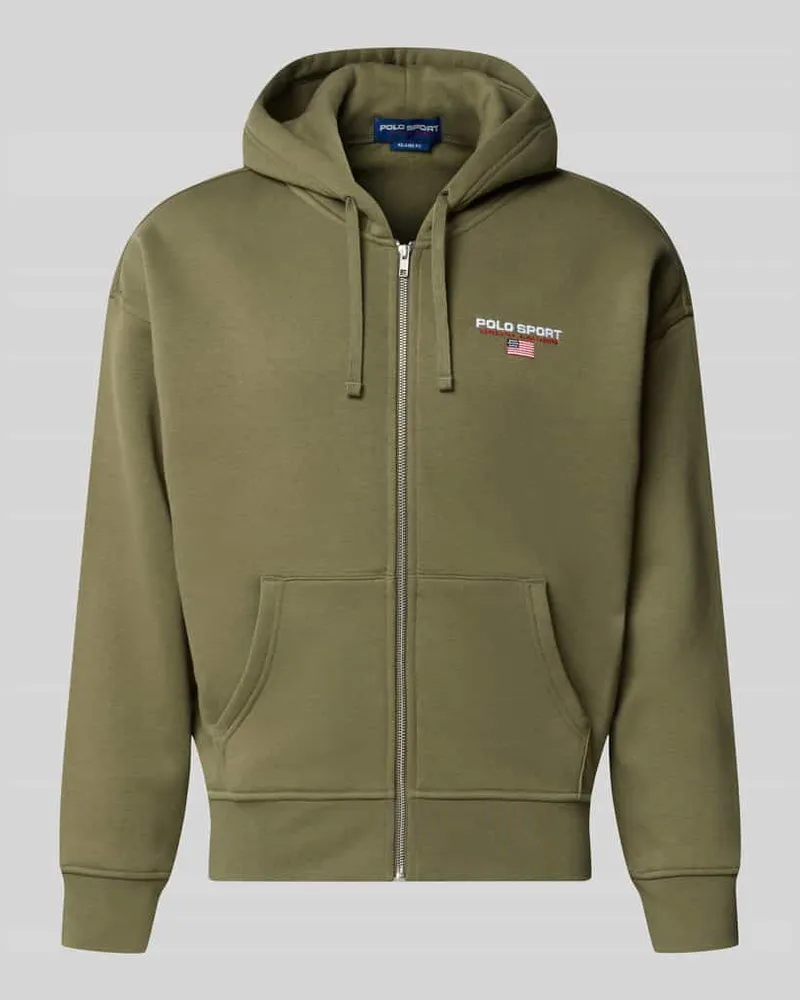 Ralph Lauren Regular Fit Sweatjacke aus Baumwoll-Mix Dunkelgruen