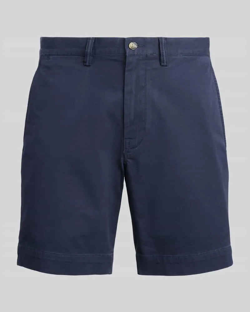 Ralph Lauren Regular Fit Bermuda aus reiner Baumwolle Dunkelblau