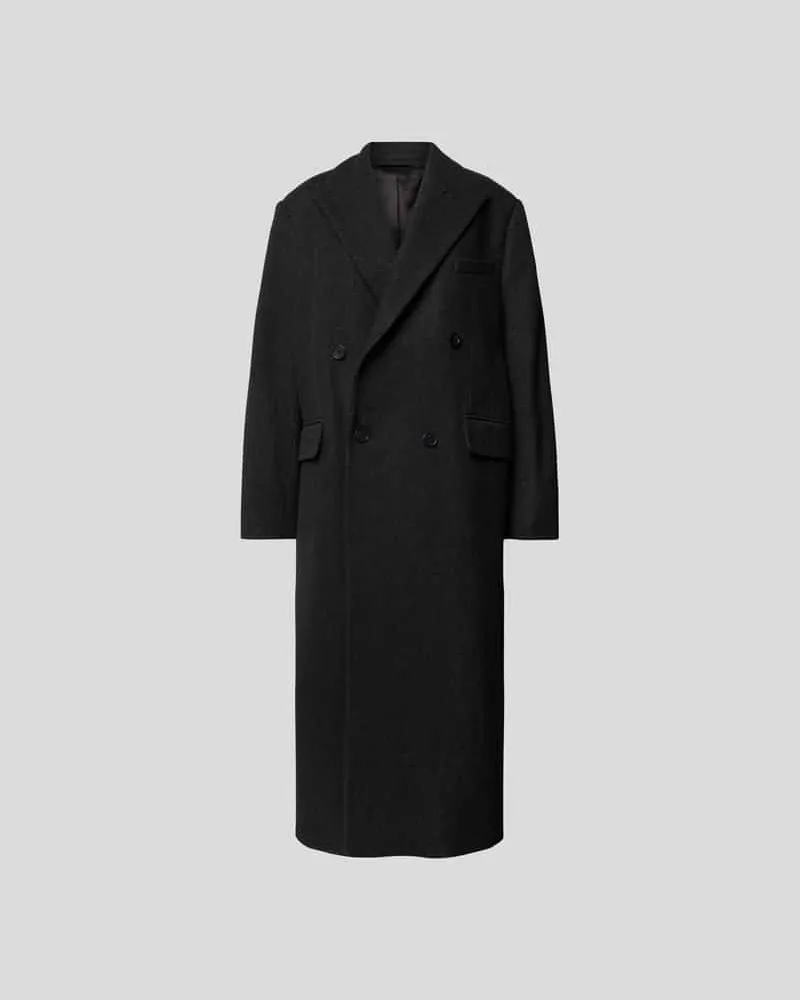 Filippa K Mantel mit Reverskragen Dunkelgrau
