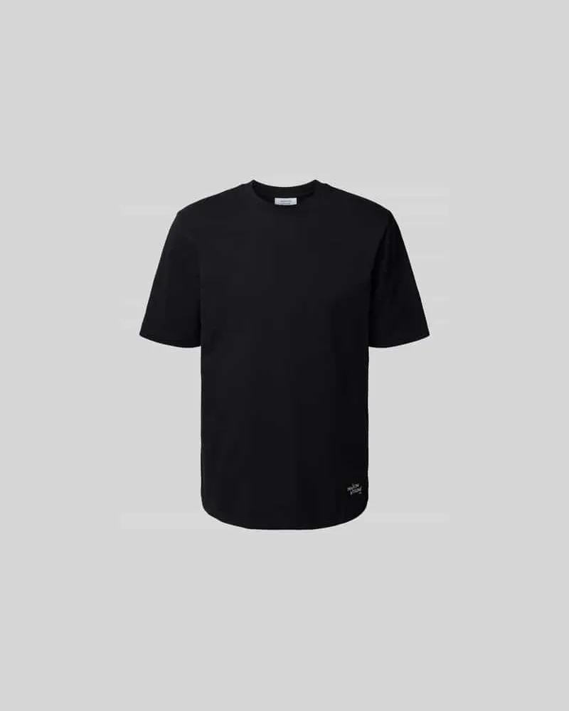 Kitsuné Regular Fit T-Shirt aus reiner Baumwolle Black