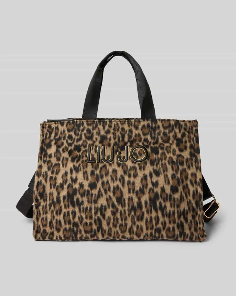 Liu Jo Tote Bag mit Label-Stitching Dunkelbraun