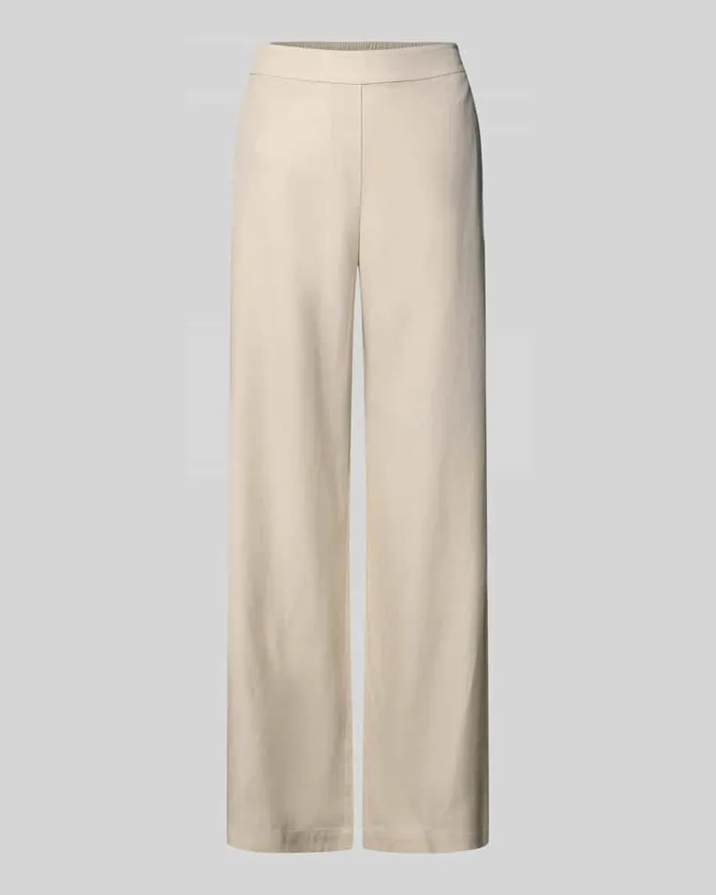 COMMA Stoffhose aus Lyocell-Mix mit elastischem Bund Sand
