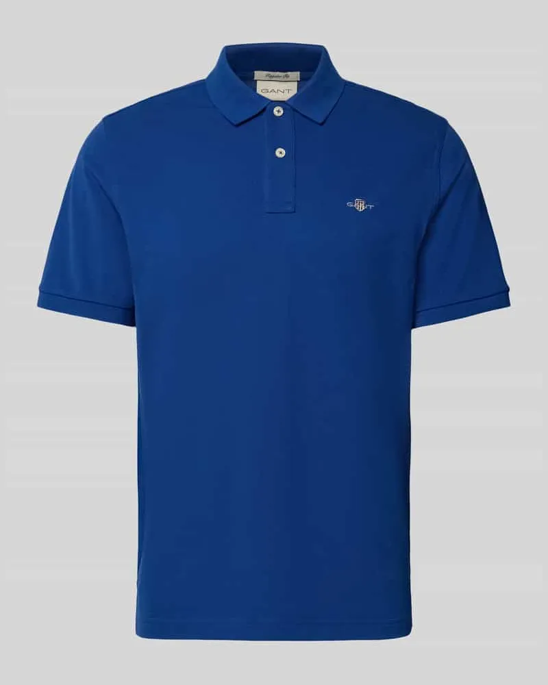 Gant Regular Fit Poloshirt aus reiner Baumwolle Royal