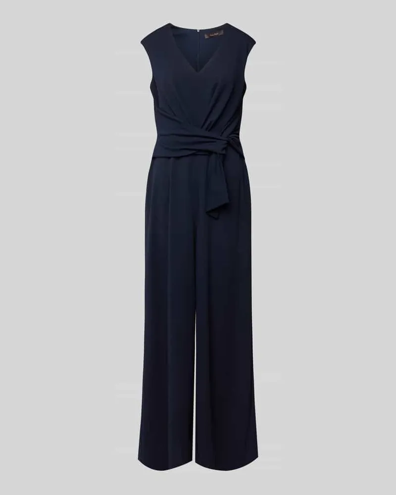 Vera Mont Jumpsuit mit Knoten-Detail Dunkelblau