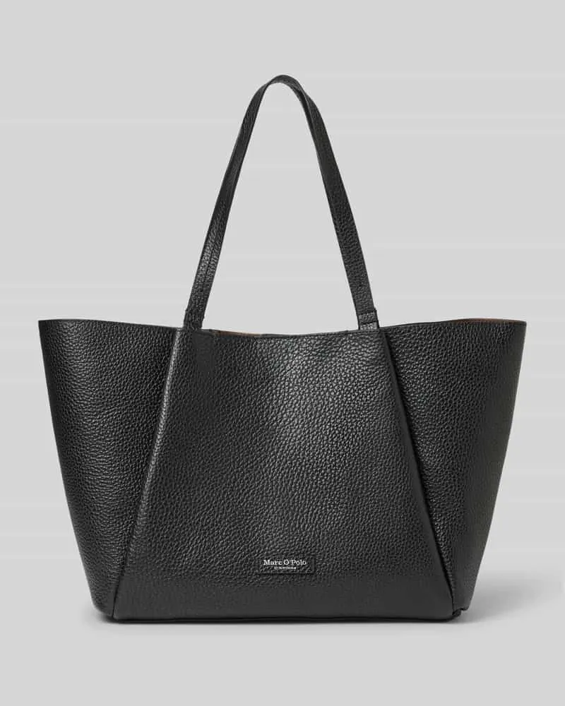 Marc O'Polo Shopper aus reinem Rindsleder Black