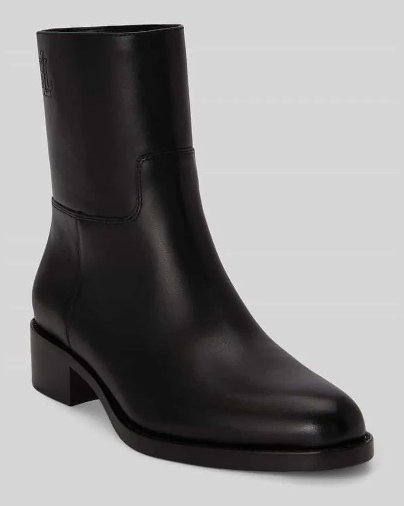 Ralph Lauren Stiefeletten aus echtem Kalbsleder Modell 'KYLE Black