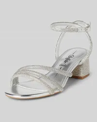 Buffalo Sandalette mit Strasssteinbesatz Modell 'LILLY SPARK Silber