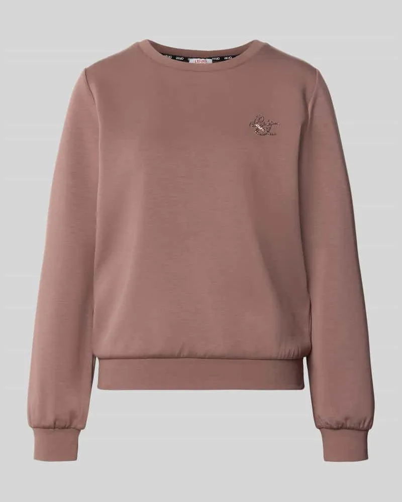 Liu Jo Relaxed Fit Sweatshirt aus Viskose-Mix Modell 'Felpa Altrosa