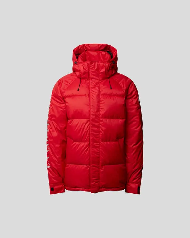 Canada Goose Daunenjacke mit Kapuze Rot