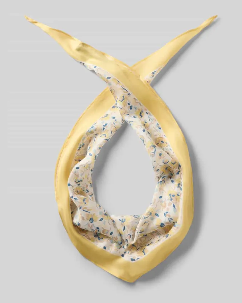 Ralph Lauren Tuch aus reiner Seide Modell 'FLORAL S DMD Gelb