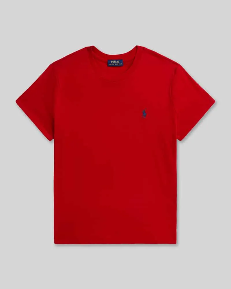 Ralph Lauren Regular Fit T-Shirt aus reiner Baumwolle Rot