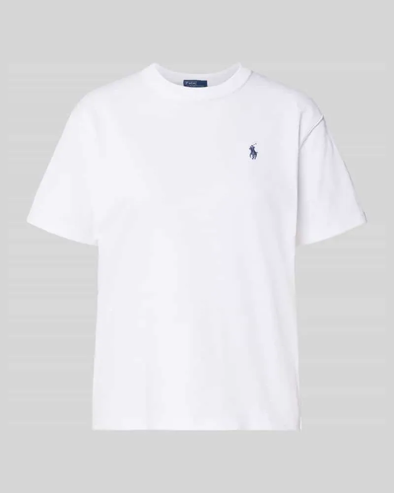 Ralph Lauren T-Shirt mit Label-Stitching Weiss