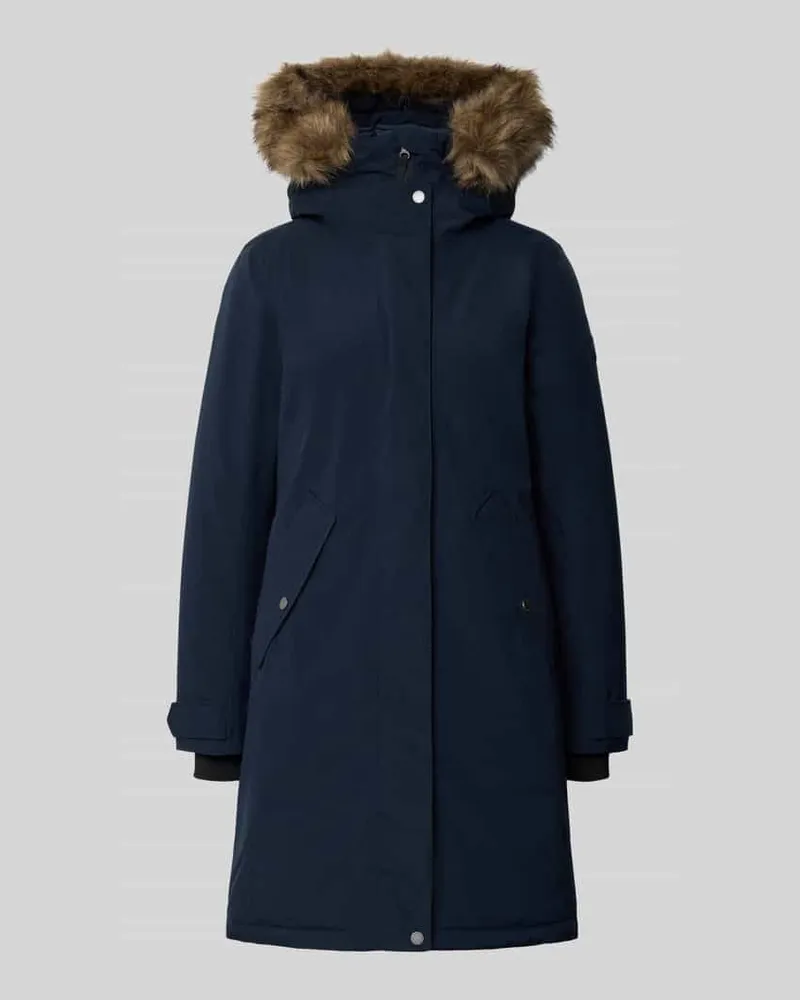 Didriksons 1913 Regular Fit Parka mit Kunstfellbesatz Modell 'ERNA Dunkelblau