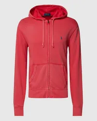 Ralph Lauren Sweatjacke aus reiner Baumwolle Hellrot