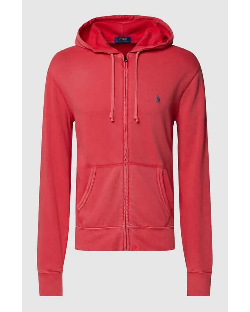 Ralph Lauren Sweatjacke aus reiner Baumwolle Hellrot