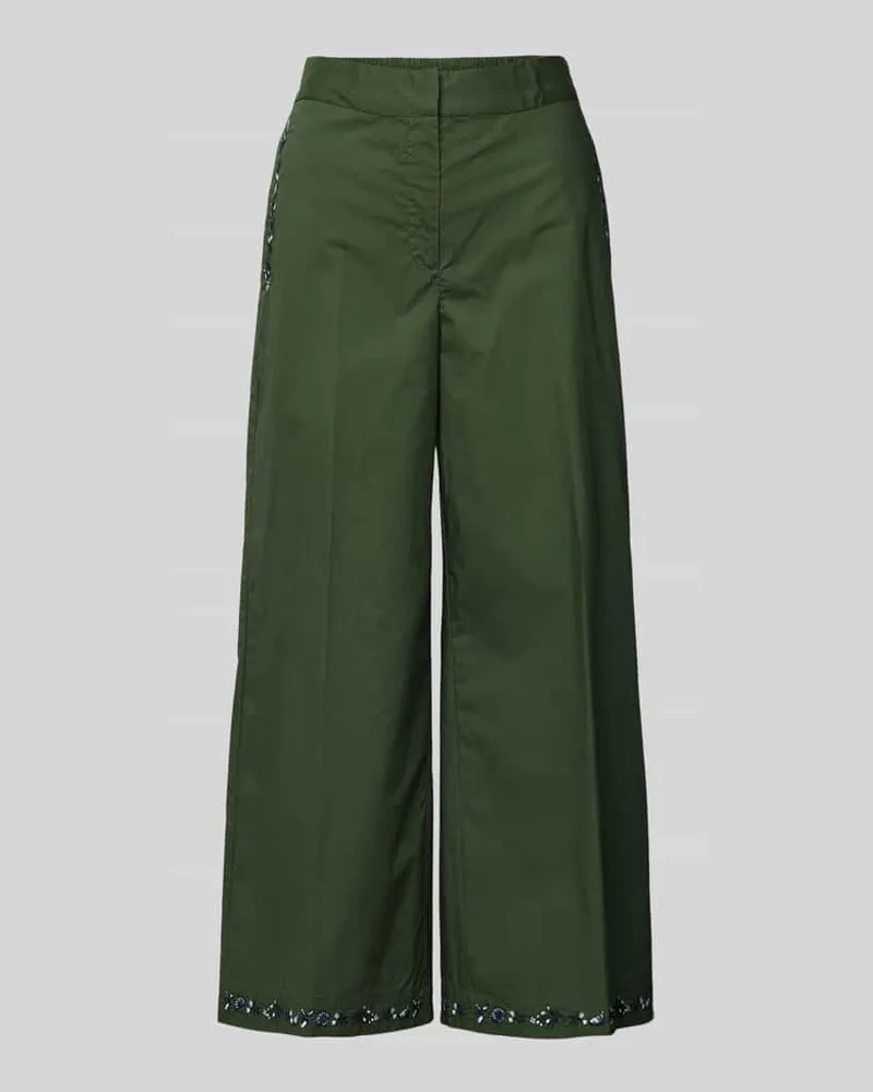 MARELLA Wide Leg Hose mit verkürztem Schnitt Modell 'ORANO Dunkelgruen