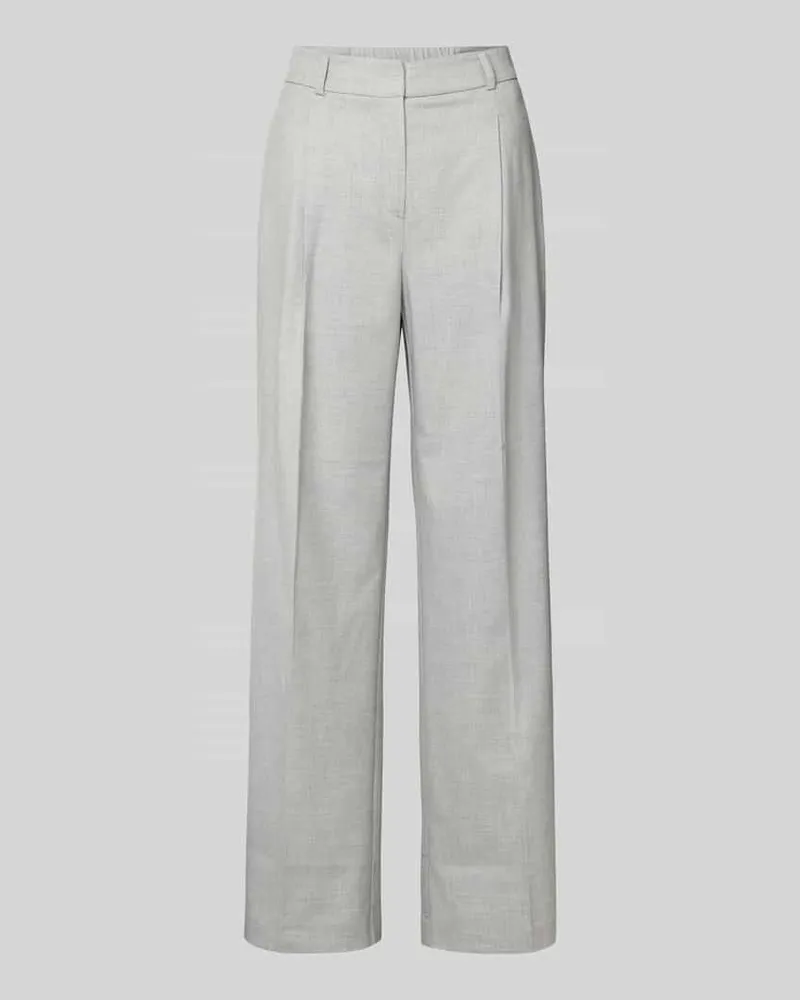 someday. Stoffhose mit Bundfalten Modell 'Catsby Mittelgrau