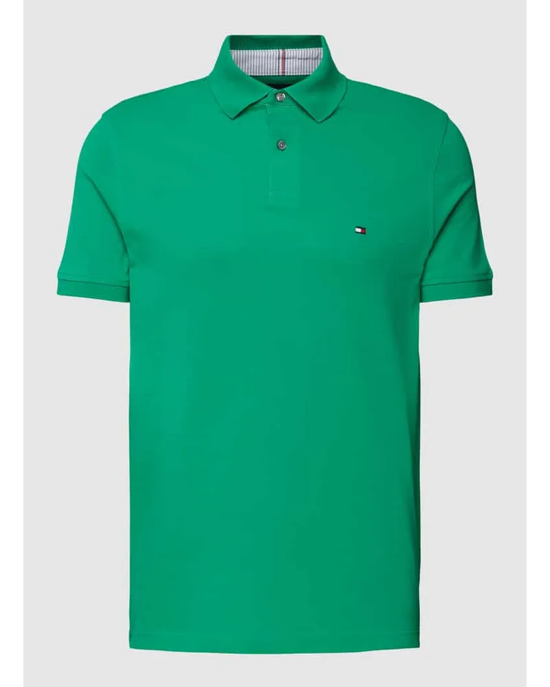 Tommy Hilfiger Poloshirt mit Label-Stitching Hellgruen