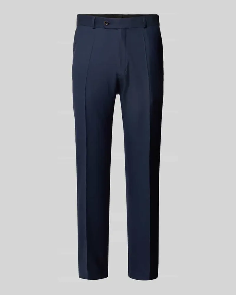 Carl Gross Slim Fit Anzughose mit Bügelfalten Modell 'Stevenson Marine